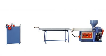 PP Straw Extruding Machine - PP Straw Extruding Machine, with Water Colling Tank and Cutter, Model: V-TY-65M